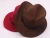 Import High Quality Faux Wool Felt Cowboy Hat Polyester Felt Panama Hat with Belt For Men Women from China
