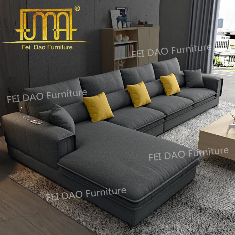 high quality furniture fabric material wooden frame hotel living room sofa
