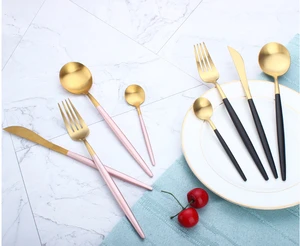 High Quality Gold Stainless Steel Flatware Set