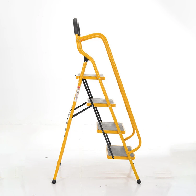 High Quality Handrail Household Ladder Chair Steel Ladder 4 Step Foldable Ladder