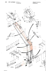 High quality HD820 excavator hydraulic oil cylinder steel pipe tubing pipe cylinder pipeline Hydraulic Breaker tube