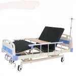 High quality hot selling manual three function integral lift medical bed in stock 3 crank hospital care  bed