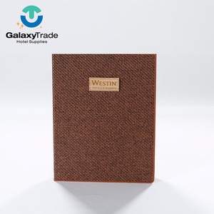 High Quality Hotel Service Guide Directory A4 File Leather Accessories Products  Set Guest Folder