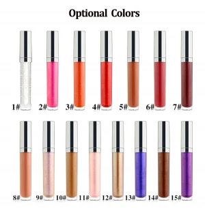 High quality in various colors custom lip gloss labels