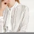 Import High Quality  Office Lady Elegant  Long Sleeve Stand-neck with tie Career Shirt Casual  Silk  Stripe Blouse from China