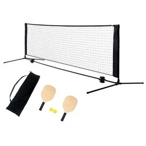 High Quality Portable Folding 4M Pickleball Net Set Pickleball Stand Pickleball Paddle And Tennis Badminton Net Set