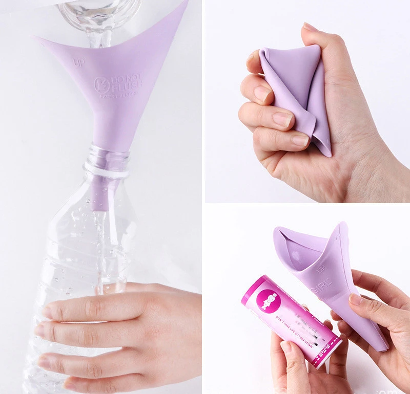High Quality Portable Women Camping Urine Funnel , Female Urination Device Outdoor Standing Pee,Women Stand Up Urinal Funnel