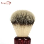 High quality red resin handle and synthetic hair shaving brush