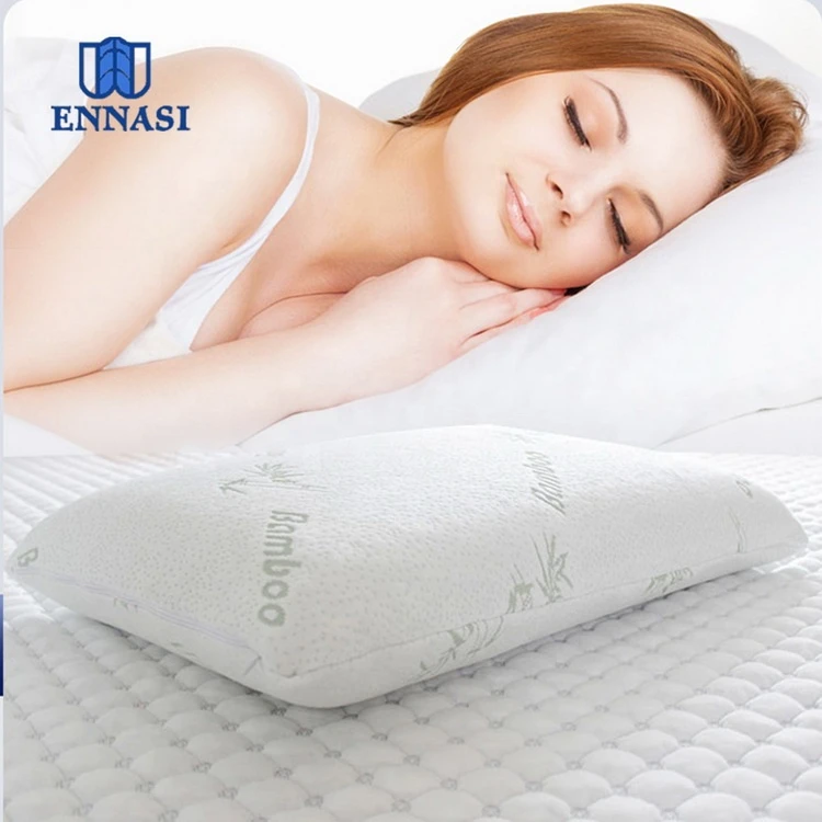 High Quality Standard Size Queen Size Aloe Vera Bamboo Cover Memory Foam Pillow