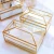 Import High Quality Wholesale Luxury Golden Napkin Holders Glass Tissue Box from China