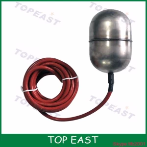 High temperature SUS304 24VDC stainless steel micro float level switch sensor 1.5kw 1Atm 4m cable