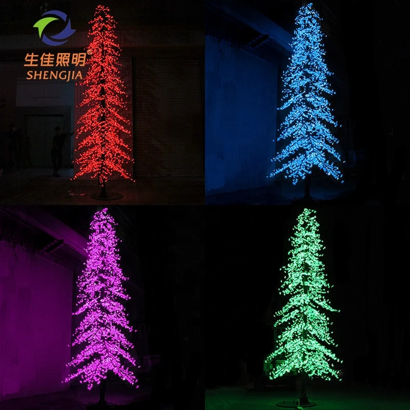 Holiday Decoration with remote control for outdoor tree decoration led commercial christmas tree lights