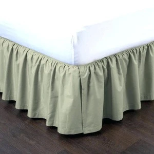 HOME HOTEL BED SKIRT TAILORED OR PLEATED SPLIT CORNERS