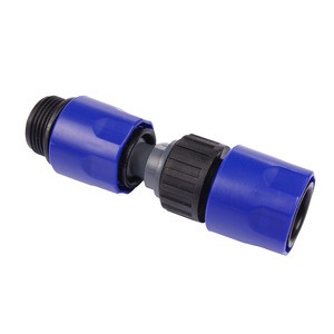 Hose and pipe water connector with stop (BDA336)