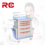 Hospital ABS medical emergency trolley/medical trolley equipment