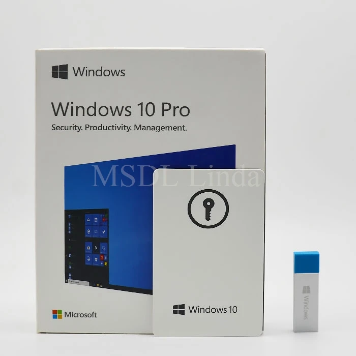 Hot New Sealed Windows 10 Professional Retail Box Full Package With DVD or USB Flash Drive Win 10 Pro