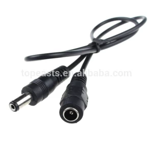 Hot sale DC power cable 2.5mm plug male to female Cable 12v for CCTV camera