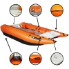 Hot Sale Folding PVC Hypalon  Inflatable Fishing Boat Sailing Catamaran