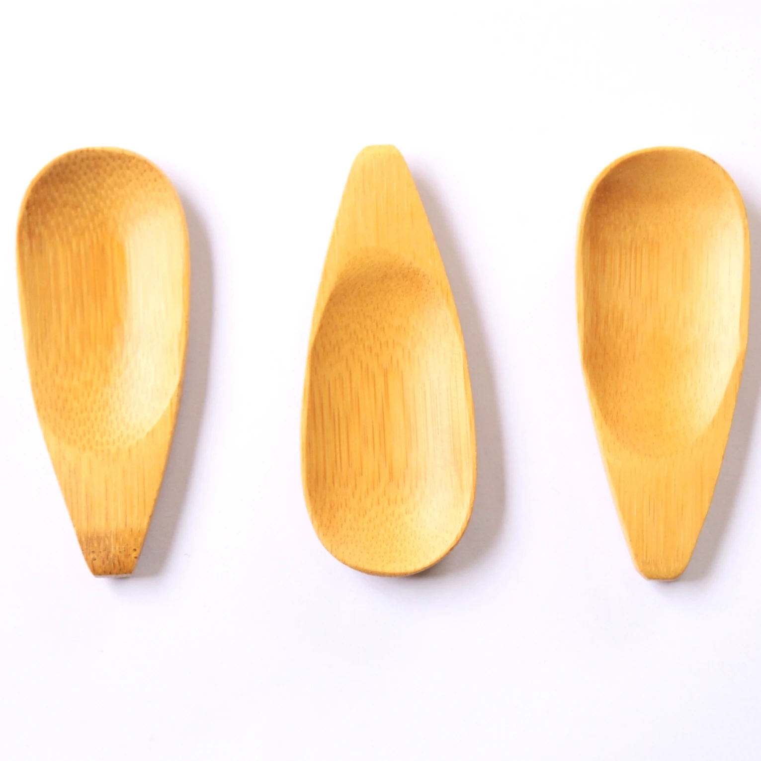 Hot sale Pure natural no pollution cleaning material Best bamboo spoon leave shape bamboo spoon