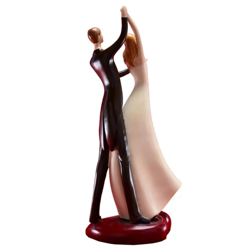 Hot Sale Resin Happy Dancing Wedding Couple Abstract Art Gifts and Crafte Figurines