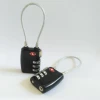 Hot Sale Wire Zinc Alloy Digit Suitcase Lock TSA Travel lock TSA Cable combination TSA Approved Padlock