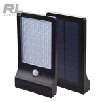 hot sales new design Separable battery 3.7v 1800mah LED Solar panel wall lamp with PIR