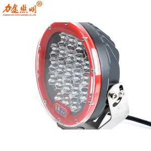 Hot Selling 2020 LITU 7 inch 105W Round LED Flood Light with Red/Black/Blue Body for Auto Lighting System/Offroad/Truck