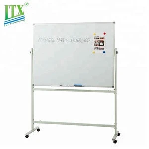 Hot selling adjustable flip chart stand,movable whiteboard stand with wheels