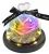 Import hot selling Creative gift glass cover rose eternal dried flower  gift box with LED light for Christmas,valentine&#x27;s day,birthday from China