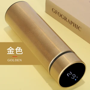 Hot selling customized smart temperature display high grade stainless steel thermos vacuum flask