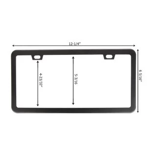 Hot-selling High Quality Standard US New Customized Plastic/Stainless steel/Zinc alloy Car Number License Plate Frame/holder