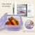 Import Hot Selling Portable Eco-friendly Silicone Tiffin Box Foldable Lunch Container Freshness Steam Valve Kitchen Storage Takeout Hot from China