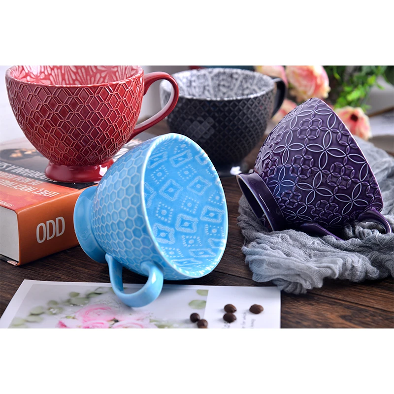 Hot selling product color glaze mug coffee mug porcelain mug cup chinese porcelain tea cup