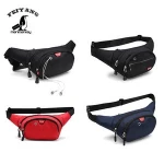 Hot selling sport waist bag nylon waterproof couples outdoor waist bag