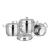 Import Hot selling stainless steel india pot set steel cookware with handle from China