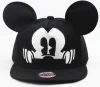 Hot selling stylish cool Mickey style black big mouse ear Baseball hats hiphop snapback children child baby cute kids mesh caps
