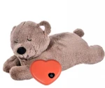 Hot style pet anxiety companion sleep toy dog interactive plush heartbeat hippo toy pet toy