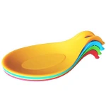 Household Kitchen Colorful Durable Table Heat Resistant Silicone Spoon Rest Set