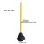 Import HQ162 USA style black color wooden stick toilet plunger from China