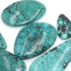 Hubei Spiderwebbed Turquoise Cabochon Loose Gemstones