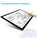 Huion A2 portable acrylic super thin slim led light source animation digital writing tracing board