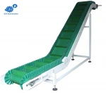 Inclined PVC belt conveyor with skirt side