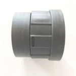 Industrial vacuum cleaner parts 50mm pp pipe fittings for connecting ID50*OD58 pipe