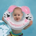 Inflatable infant swim collar neck trainer ring float new quality accessories swimming ring baby neck float