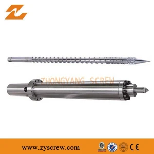 Injection single screws barrel for injection moulding machinery