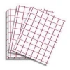 Ink Jet Printable Heat Transfer Paper for Light Fabrics RED GRID, 8.5&quot;x11&quot;x100 Sheets 21.5x27.9 Cm Durable Long Lasting Images