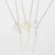 Import INS Most Popular designer Trendy Stainless Steel Jewelry  Circle Lariat Bar Pendant Necklace Women from China