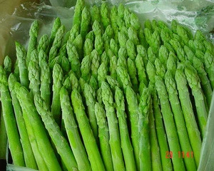 IQF frozen fresh whole green asparagus