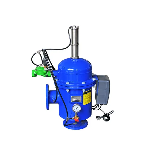 Buy Irrigation Filtration Tank Blue Backflushing Automatic Hydraulic ...
