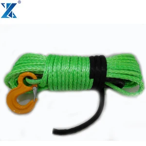 J-MAX anchor windlass rope and chain atv 4x4 winch rope with thimble/protective sleeve/hook packed in whole set for sale